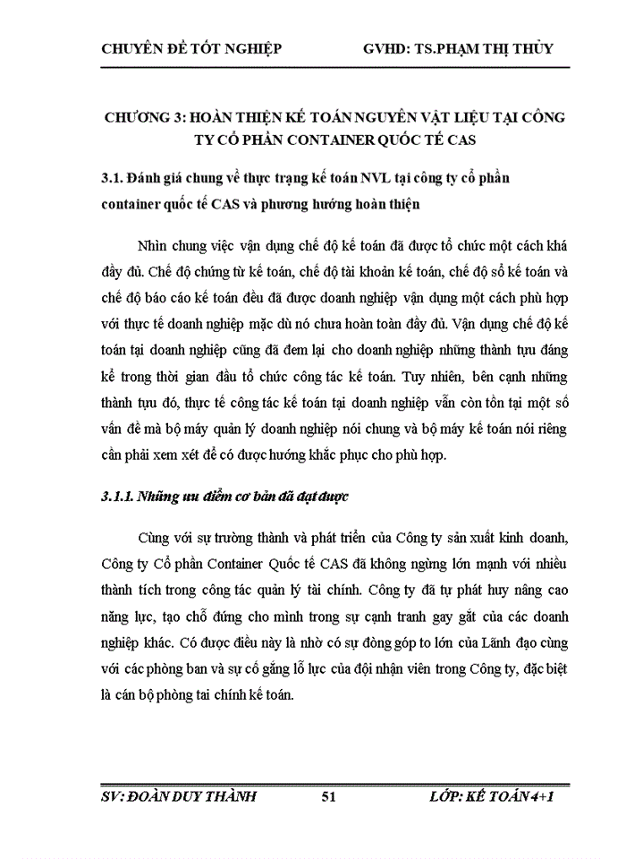 image for page Hoàn thiện kế toán nguyên vật liệu tại Công ty Cổ phần Container Quốc tế CAS