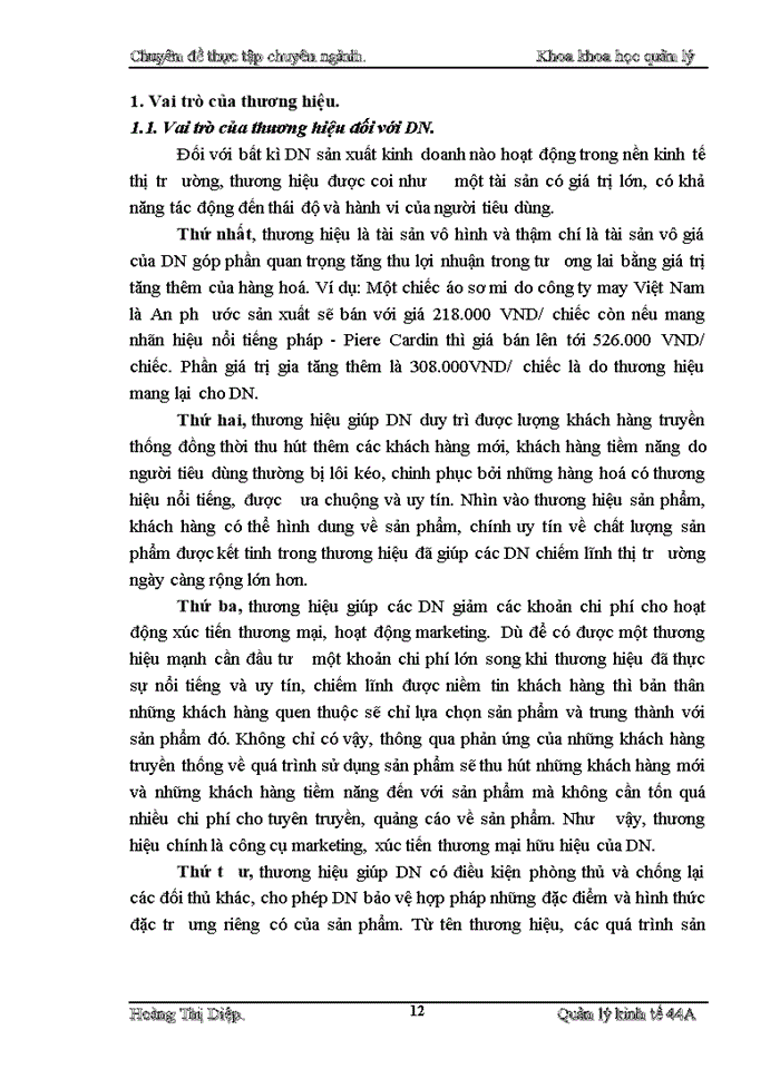 image for page Một số giải pháp nhằm xây dựng và phát triển thương hiệu của Công ty Cổ phần may Thăng Long trên thị trường nội địa
