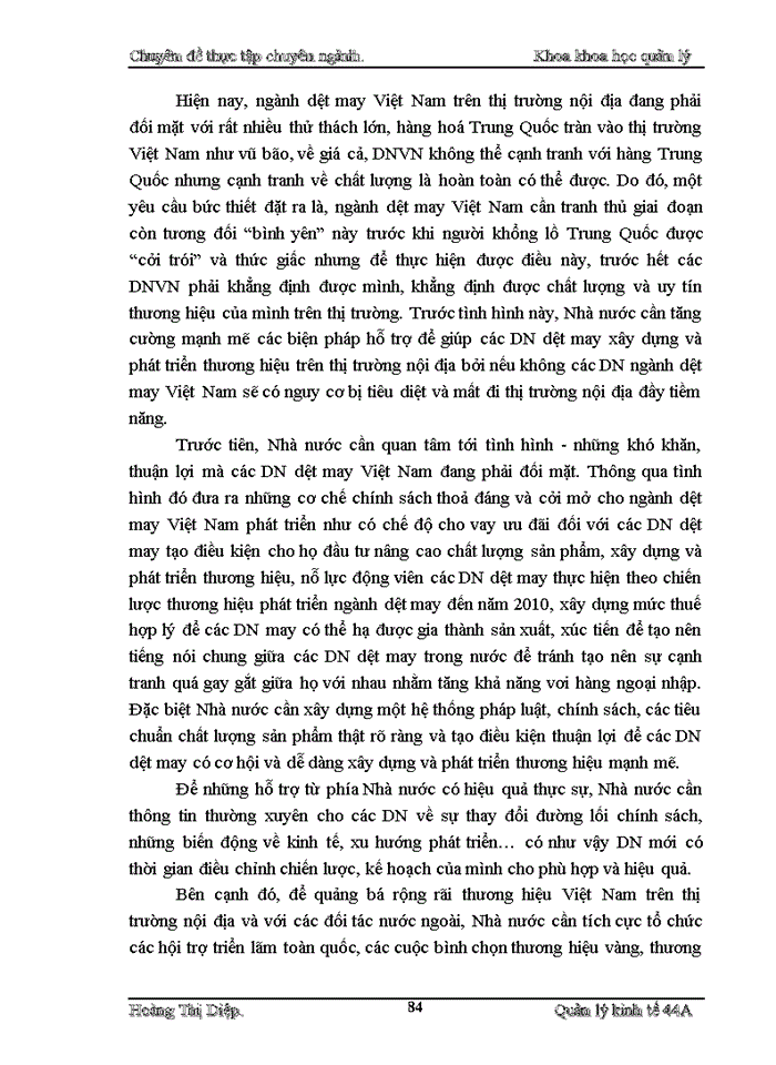 image for page Một số giải pháp nhằm xây dựng và phát triển thương hiệu của Công ty Cổ phần may Thăng Long trên thị trường nội địa