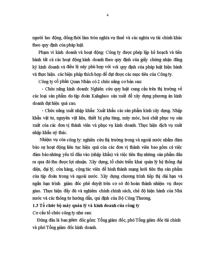 image for page Thực trạng và giải pháp thúc đẩy xuất khẩu kính xây dựng của công ty cổ phần Quan Nhân