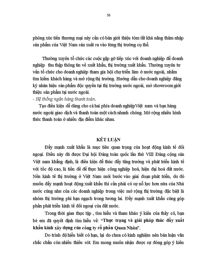 image for page Thực trạng và giải pháp thúc đẩy xuất khẩu kính xây dựng của công ty cổ phần Quan Nhân