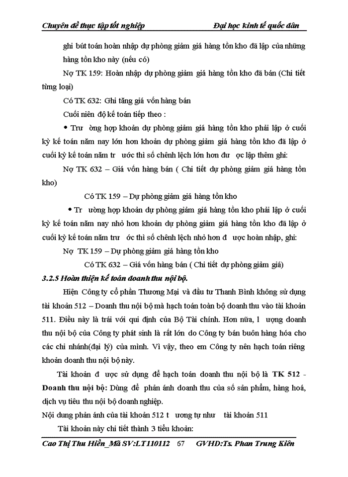 image for page Hoàn thiện kế toán bán hàng và xác định kết quả kinh doanh tại Công ty Cổ phần thương mại và đầu tư Thanh Bình