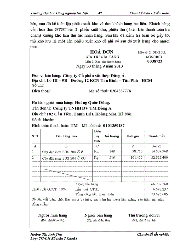 image for page Hoàn thiện công tác kế toán bán hàng và xác định kết quả bán hàng tại Công ty Trách nhiệm hữu hạn Dịch vụ Thương mại Đông Á