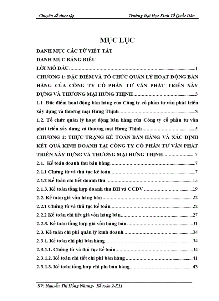 image for page Hoàn thiện kế toán bán hàng và xác định kết quả kinh doanh tại Công ty cổ phần tư vấn phát triển xây dựng và thương mại Hưng Thịnh