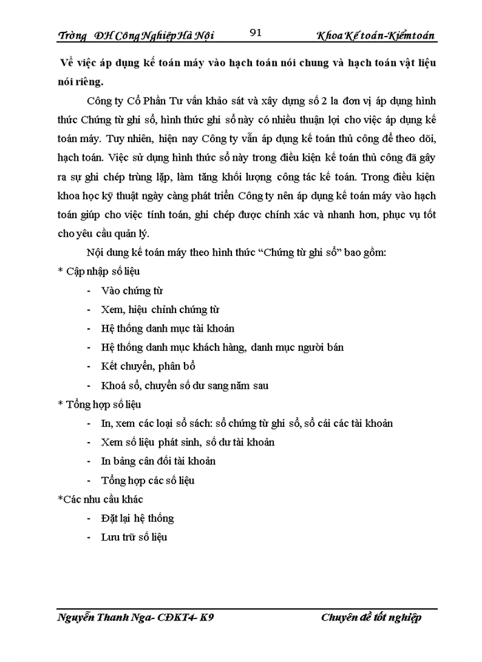 image for page TỔ CHỨC KẾ TOÁN NGUYÊN VẬT LIỆU TẠI CÔNG TY CỔ TƯ VẤN KHẢO SÁT VÀ XÂY DỰNG SỐ 2