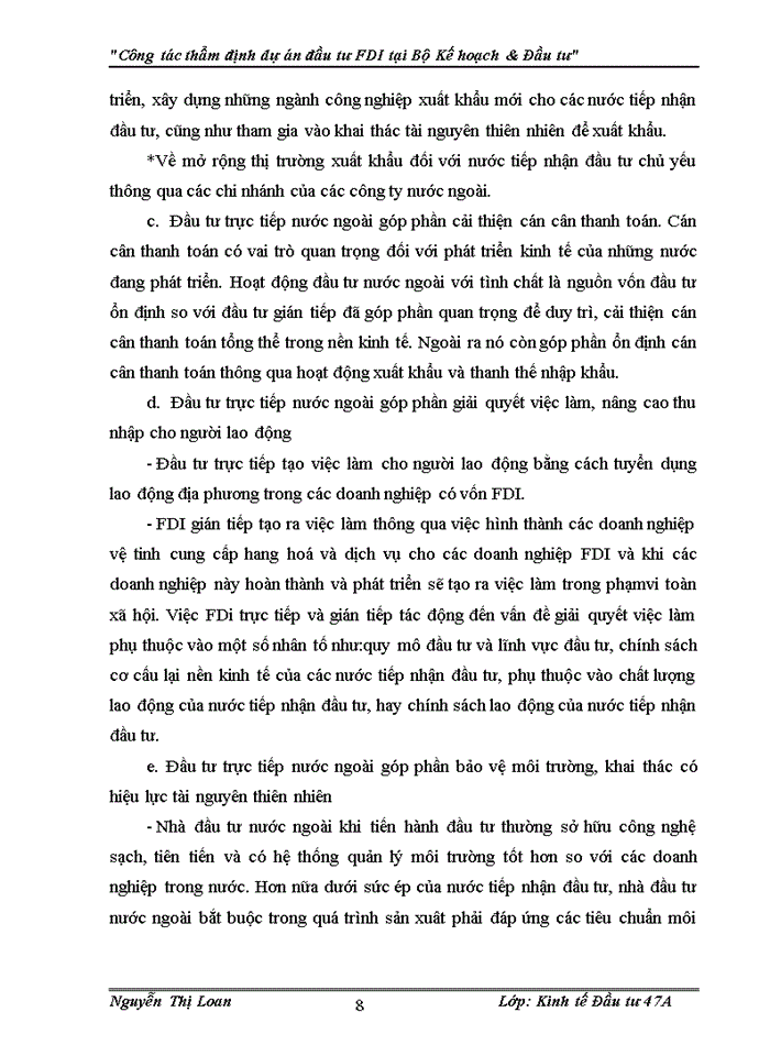 image for page Công tác thẩm định dự án đầu tư trực tiếp nước ngoài tại Bộ Kế hoạch và Đầu tư