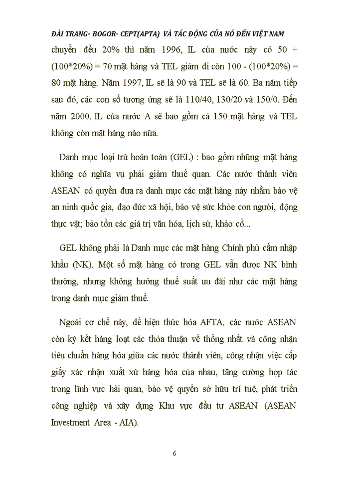 image for page CEPT AFTA VÀ TÁC ĐỘNG CỦA NÓ ĐỐI VỚI VN