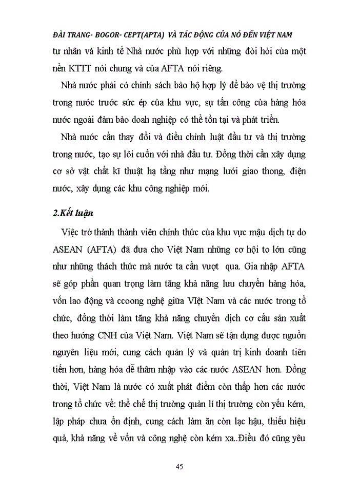 image for page CEPT AFTA VÀ TÁC ĐỘNG CỦA NÓ ĐỐI VỚI VN