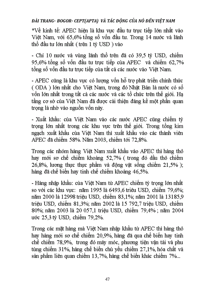 image for page CEPT AFTA VÀ TÁC ĐỘNG CỦA NÓ ĐỐI VỚI VN