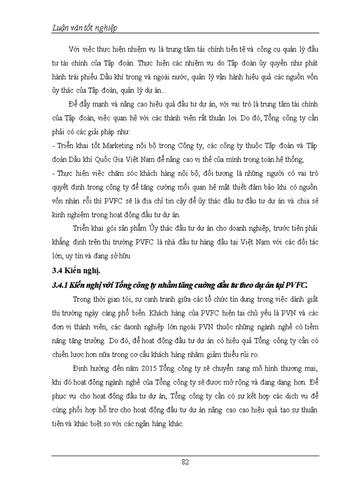 image for page Hoạt động đầu tư theo dự án tại Tổng công ty tài chính cổ phần dầu khí Việt Nam