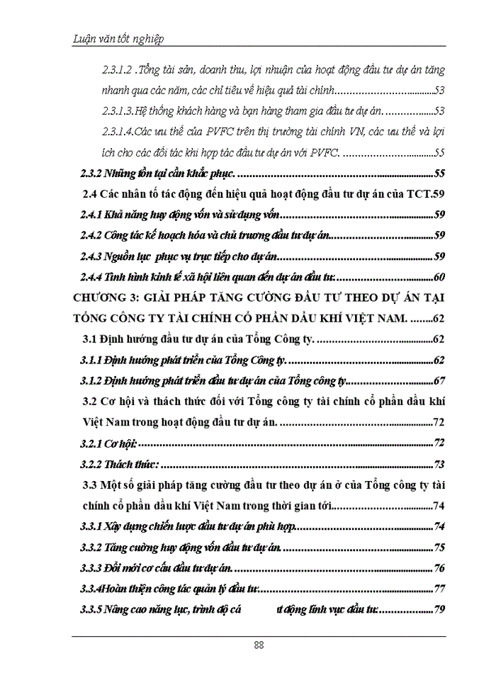 image for page Hoạt động đầu tư theo dự án tại Tổng công ty tài chính cổ phần dầu khí Việt Nam