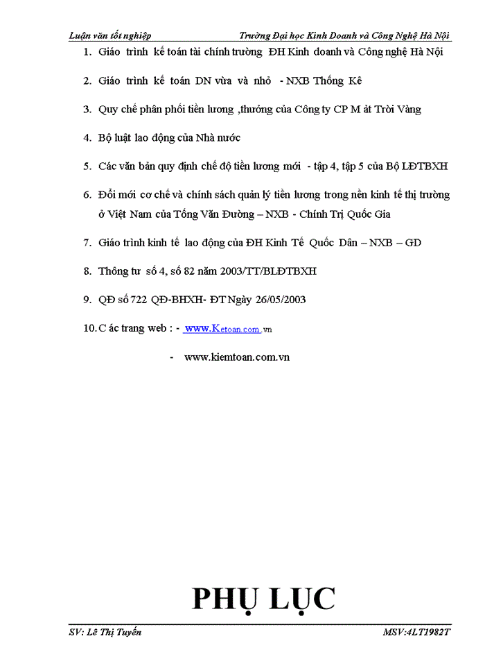 image for page Kế toán tiền lương và các khoản trích theo lương tại Công ty Cổ phần Mặt Trời vàng