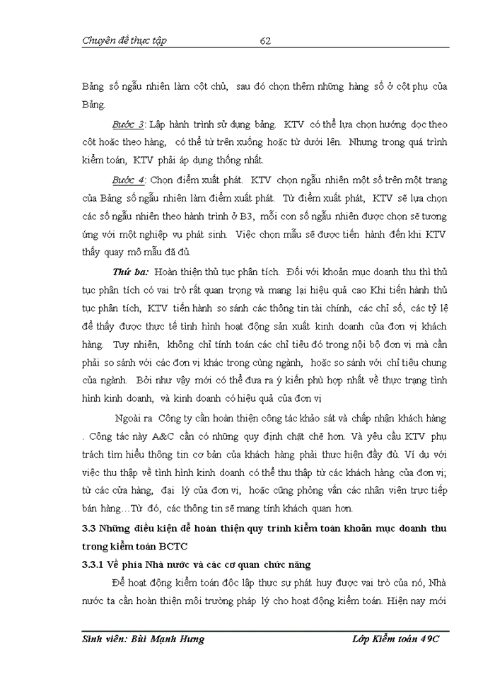 image for page Vận dụng quy trình kiểm toán vào kiểm toán khoản mục doanh thu trong kiểm toán Báo cáo tài chính tại công ty Trách nhiệm hữu hạn kiểm toán và tư vấn thực hiện