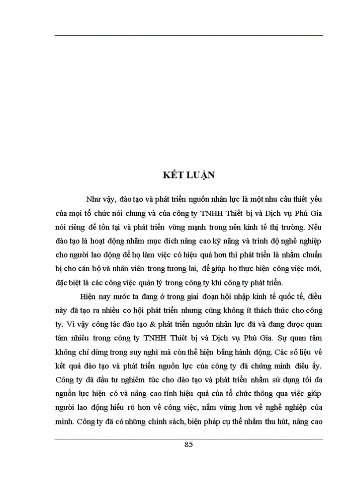 image for page Một số giải pháp nhằm nâng cao hiệu quả đào tạo và phát triển nguồn nhân lực tại công ty Trách nhiệm hữu hạn thiết bị và dịch vụ Phú Gia