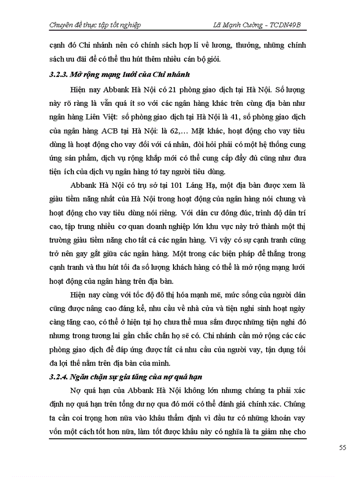 image for page Hoạt động cho vay tiêu dùng tại ngân hàng thương mại cổ phần An Bình Chi nhánh Hà Nội