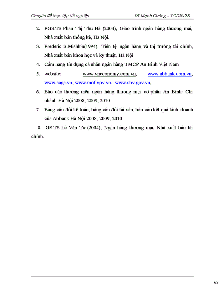 image for page Hoạt động cho vay tiêu dùng tại ngân hàng thương mại cổ phần An Bình Chi nhánh Hà Nội