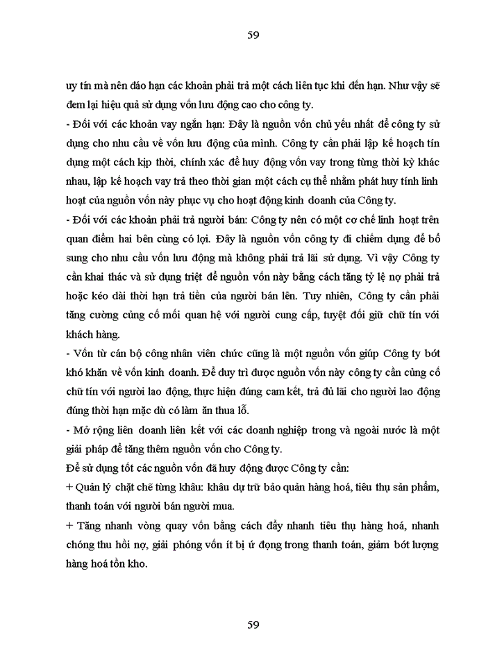 image for page Nâng cao hiệu quả sử dụng vốn lưu động của Công ty Trách nhiệm hữu hạn Tiên Lâm