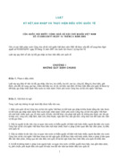 LUẬT KÝ KẾT GIA NHẬP VÀ THỰC HIỆN ĐIỀU ƯỚC QUỐC TẾ