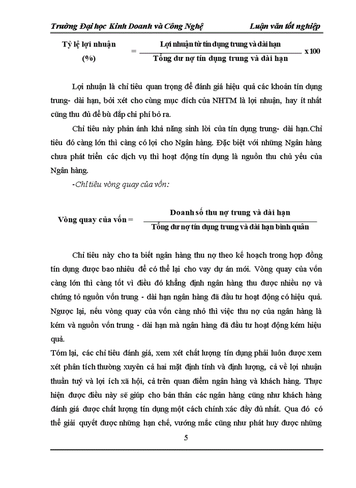 image for page Giải pháp nâng cao chất lượng cho vay trung - dài hạn tại Ngân Hàng No PTNT chi nhánh Hoàng Mai