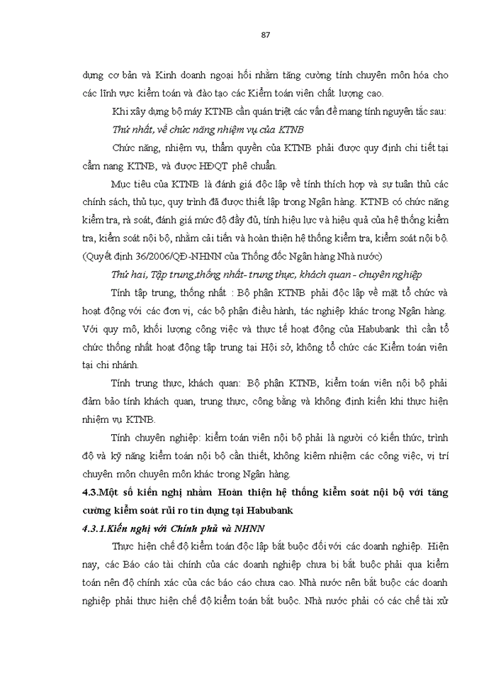 image for page Ths Hoàn thiện hệ thống kiểm soát nội bộ với tăng cường kiểm soát rủi ro tín dụng tại Ngân hàng Thương mại cổ phần Nhà Hà Nội
