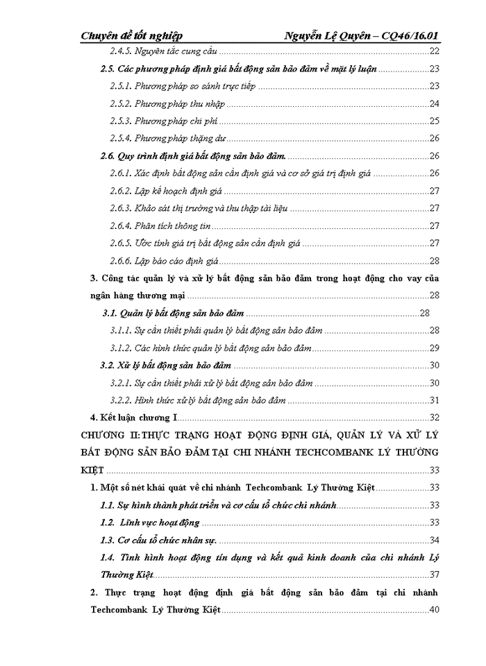 image for page Hoàn thiện công tác định giá quản lý và xử lý bất động sản bảo đảm trong hoạt động cho vay tại chi nhánh Techcombank Lý Thường Kiệt hiện nay