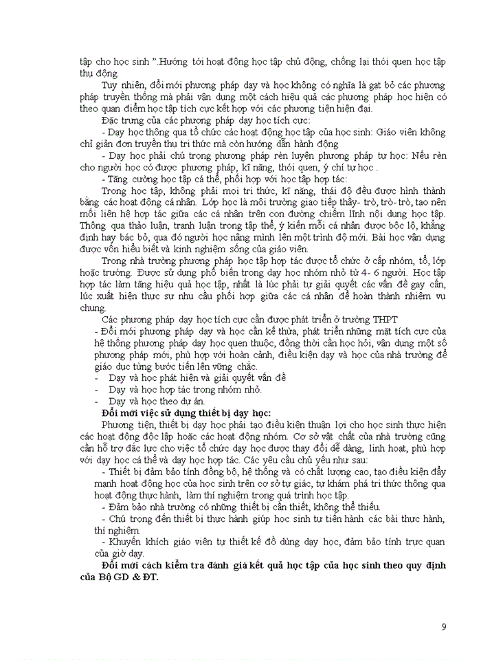 image for page Một số kinh nghiệm về xây dựng bồi dưỡng nâng cao chất lượng đội ngũ giáo viên của trường THPT hiện nay