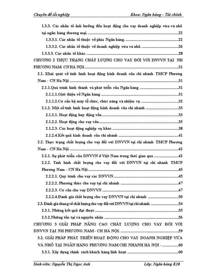 image for page Nâng cao chất lượng cho vay đối với Doanh nghiệp vừa và nhỏ tại chi nhánh Ngân Hàng Thương mại Cổ phần Phương Nam - CN Hà Nội