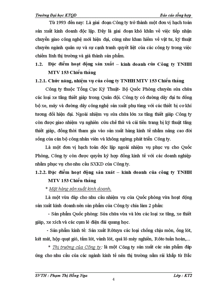 image for page Báo cáo CÔNG TY Trách nhiệm hữu hạn Một thành viên 153 CHIẾN THẮNG