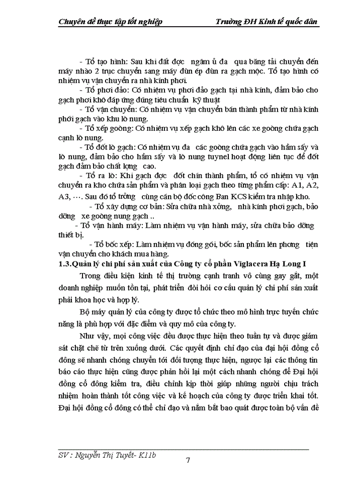 image for page Hoàn thiện Kế toán tập hợp chi phí sản xuất và tính giá thành sản phẩm tại Công ty cổ phần Viglacera Hạ Long I