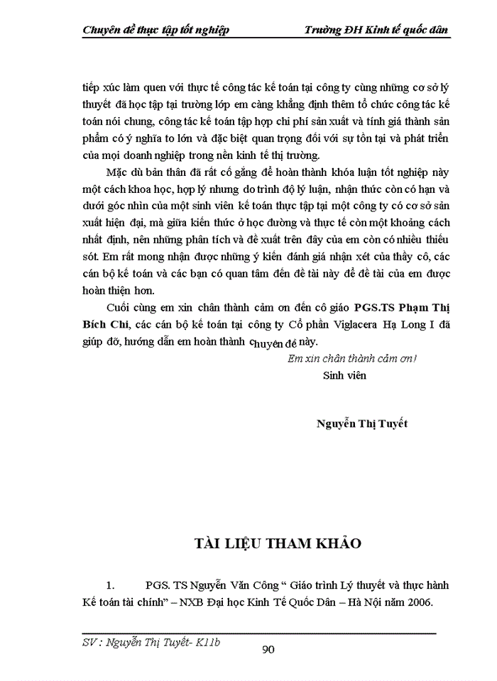 image for page Hoàn thiện Kế toán tập hợp chi phí sản xuất và tính giá thành sản phẩm tại Công ty cổ phần Viglacera Hạ Long I