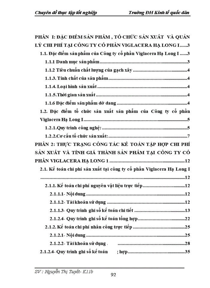 image for page Hoàn thiện Kế toán tập hợp chi phí sản xuất và tính giá thành sản phẩm tại Công ty cổ phần Viglacera Hạ Long I