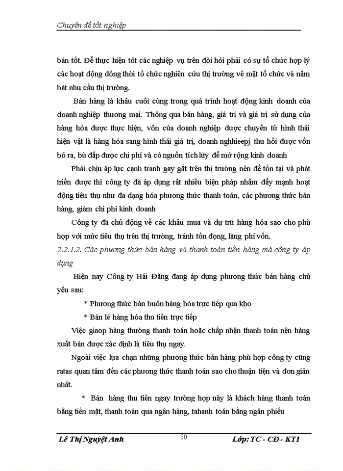 image for page Hoàn thiện công tác kế toán bán hàng và xác định kết quả bán hàng tại công ty Trách nhiệm hữu hạn Công nghệ Hải Đăng