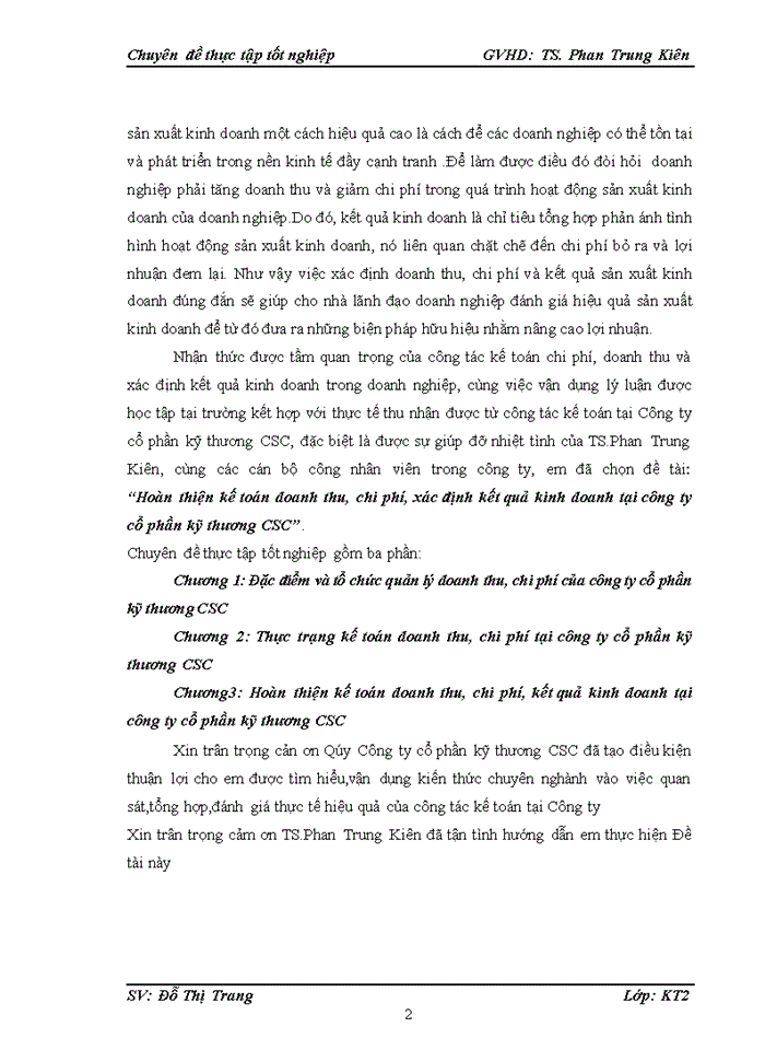 image for page Hoàn thiện kế toán doanh thu chi phí xác định kết quả kinh doanh tại công ty cổ phần kỹ thương CSC