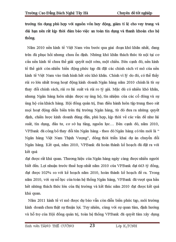image for page Báo cáo Ngân hàng Thương mại Cổ phần các Doanh nghiệp Ngoài quốc doanh Việt Nam VPBANK
