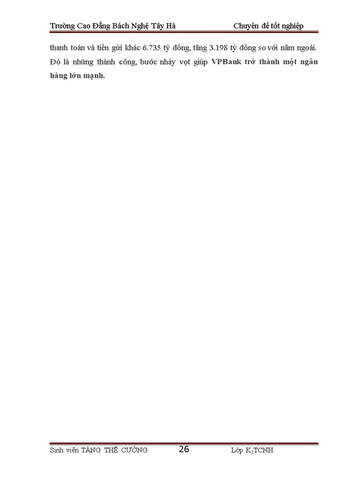 image for page Báo cáo Ngân hàng Thương mại Cổ phần các Doanh nghiệp Ngoài quốc doanh Việt Nam VPBANK