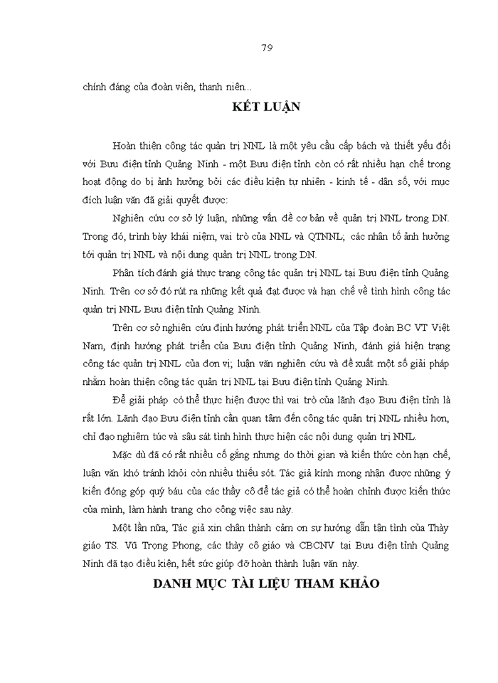 image for page ThS Quản trị nguồn nhân lực tại Bưu điện tỉnh Quảng Ninh