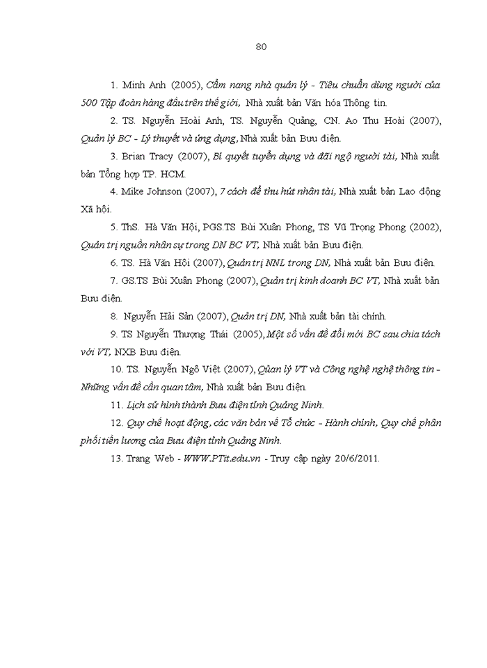 image for page ThS Quản trị nguồn nhân lực tại Bưu điện tỉnh Quảng Ninh