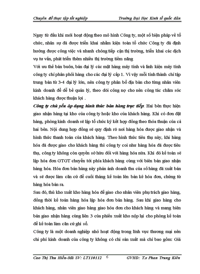 image for page Hoàn thiện kế toán bán hàng và xác định kết quả kinh doanh tại Công ty Cổ phần thương mại và đầu tư Thanh Bình