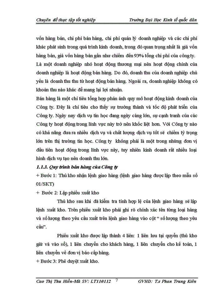 image for page Hoàn thiện kế toán bán hàng và xác định kết quả kinh doanh tại Công ty Cổ phần thương mại và đầu tư Thanh Bình