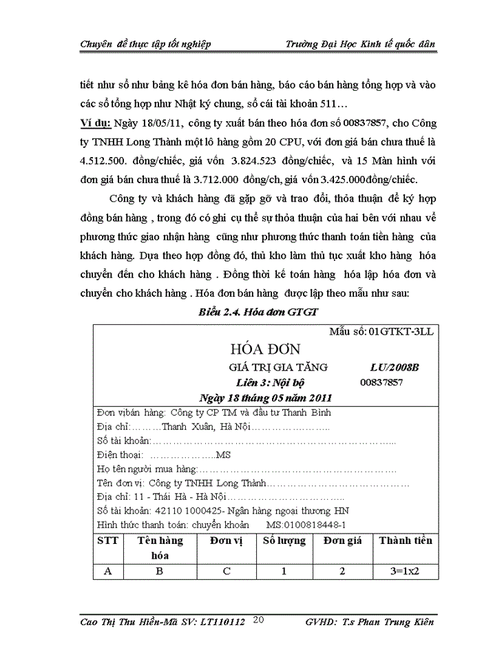 image for page Hoàn thiện kế toán bán hàng và xác định kết quả kinh doanh tại Công ty Cổ phần thương mại và đầu tư Thanh Bình