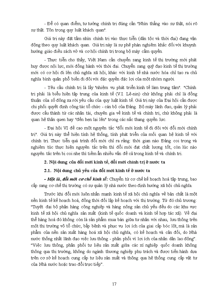 image for page Mối quan hệ biện chứng giữa đổi mới kinh tế và đổi mới chính trị ở nước ta hiện nay
