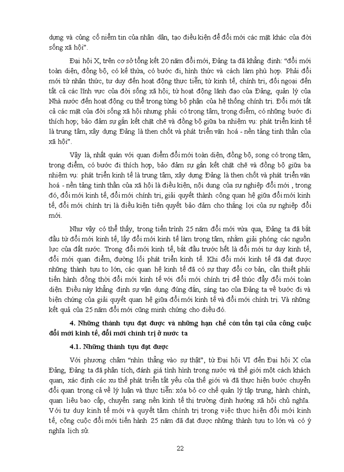 image for page Mối quan hệ biện chứng giữa đổi mới kinh tế và đổi mới chính trị ở nước ta hiện nay