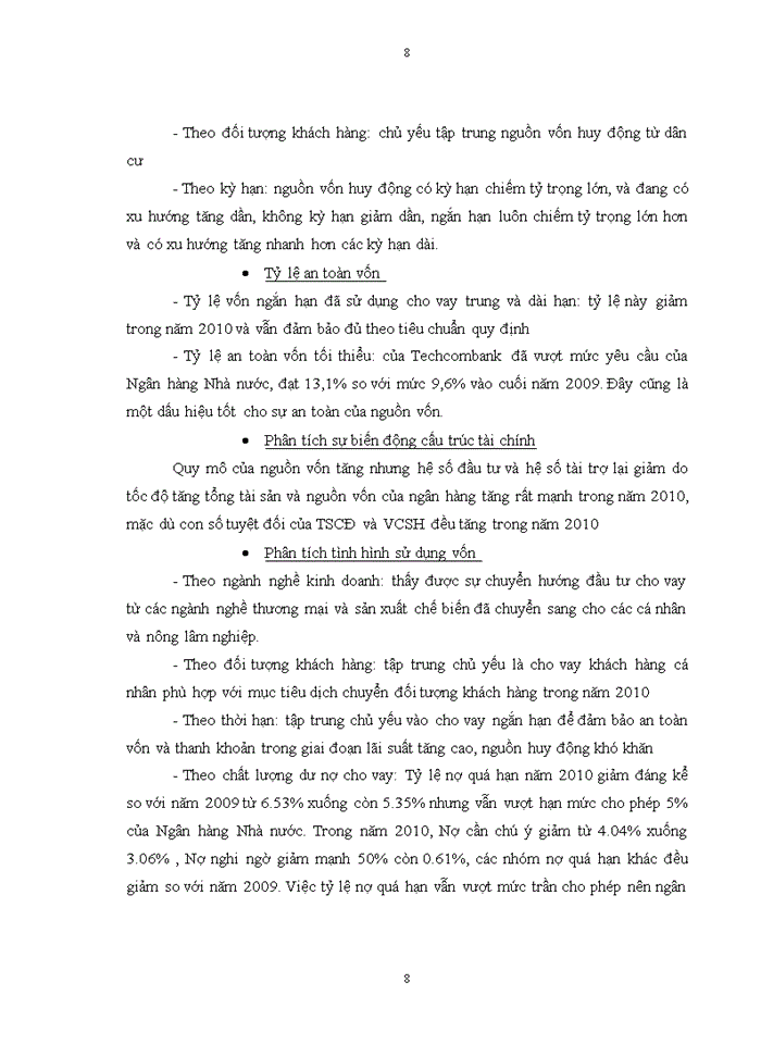 image for page Hoàn thiện phân tích tình hình tài chính tại Ngân hàng Thương mại Cổ phần Kỹ Thương Việt Nam Techcombank