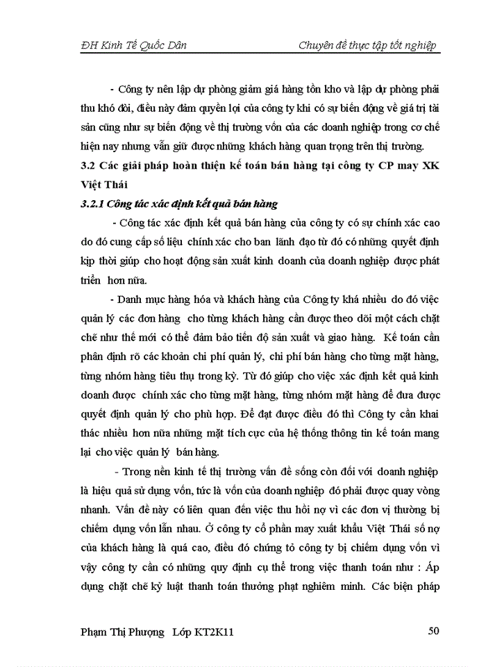 image for page Hoàn thiện kế toán bán hàng và xác định kết quả bán hàng tại công ty cổ phần may xuất khẩu Việt Thái