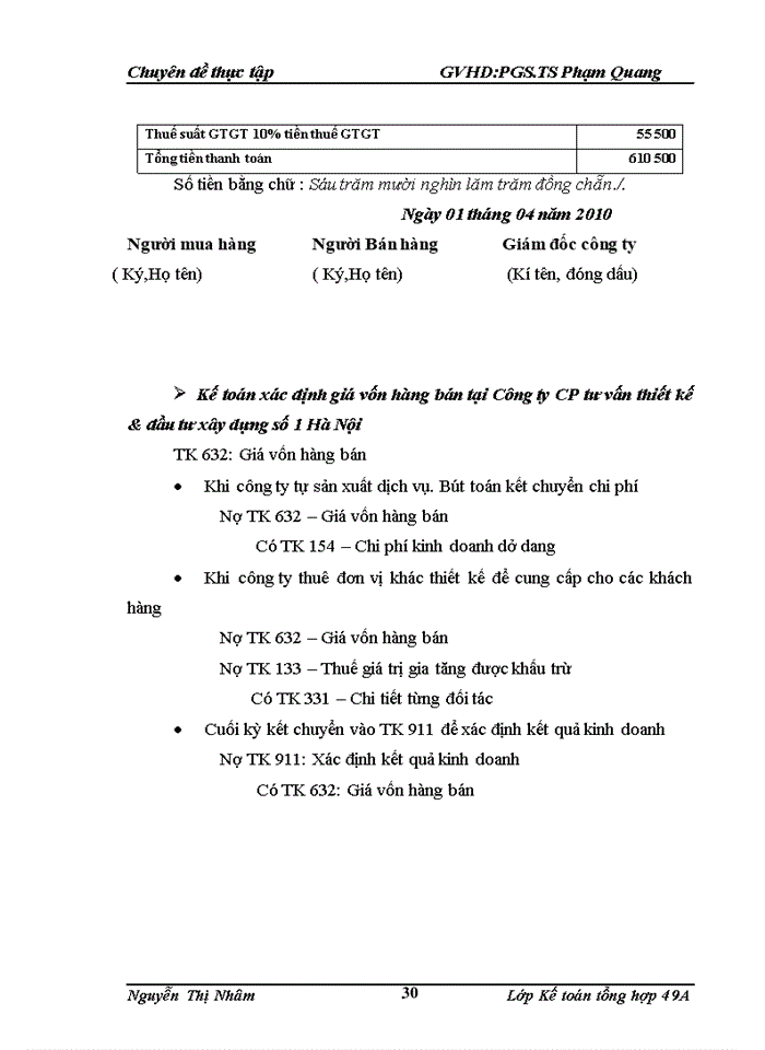 image for page Hoàn thiện kế toán chi phí doanh thu và xác định kết quả kinh doanh tại công ty Cổ phần tư vấn thiết kế đầu tư xây dựng số 1 Hà Nội
