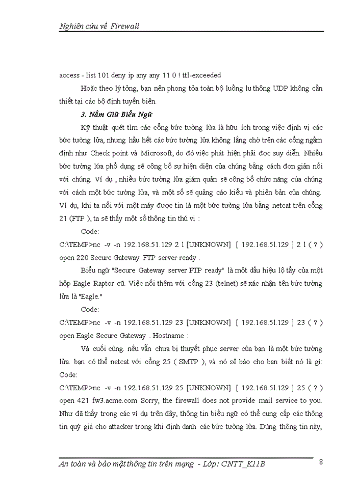 image for page Nghiên cứu về Firewall