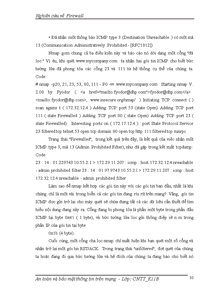 image for page Nghiên cứu về Firewall