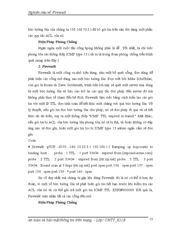 image for page Nghiên cứu về Firewall