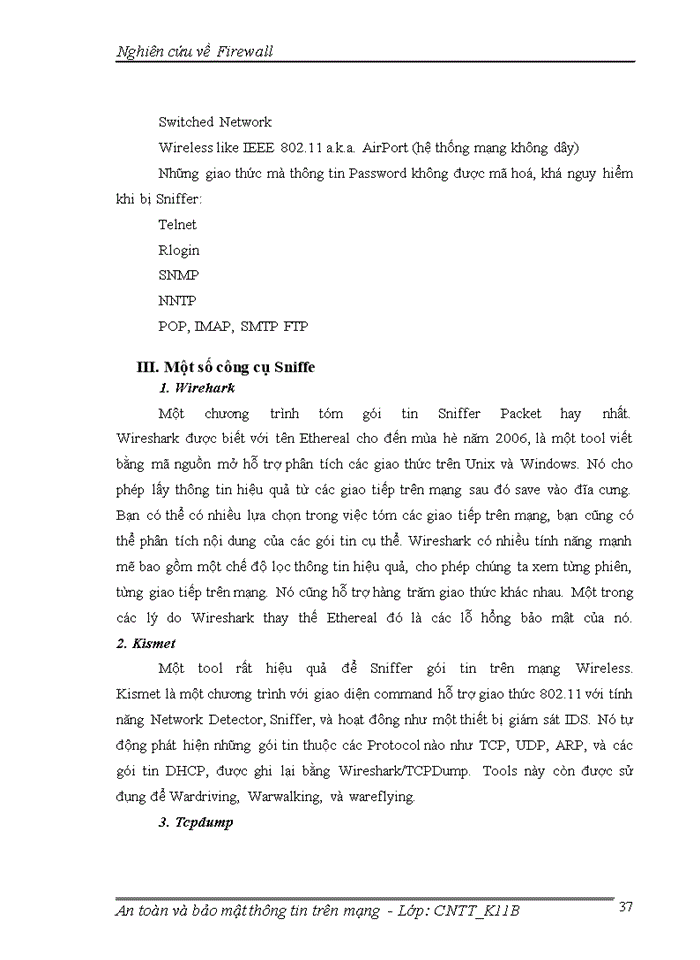 image for page Nghiên cứu về Firewall