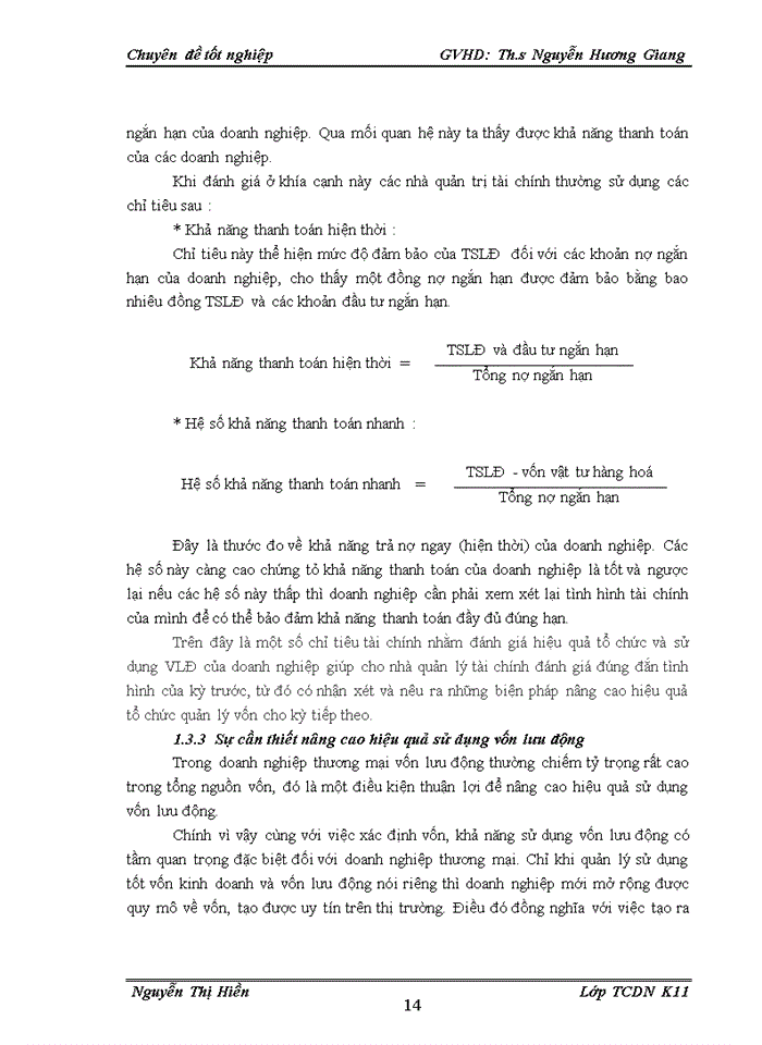 image for page Nâng cao hiệu quả sử dụng vốn lưu động tại Công ty cổ phần Xây dựng và Thương mại T-V-T